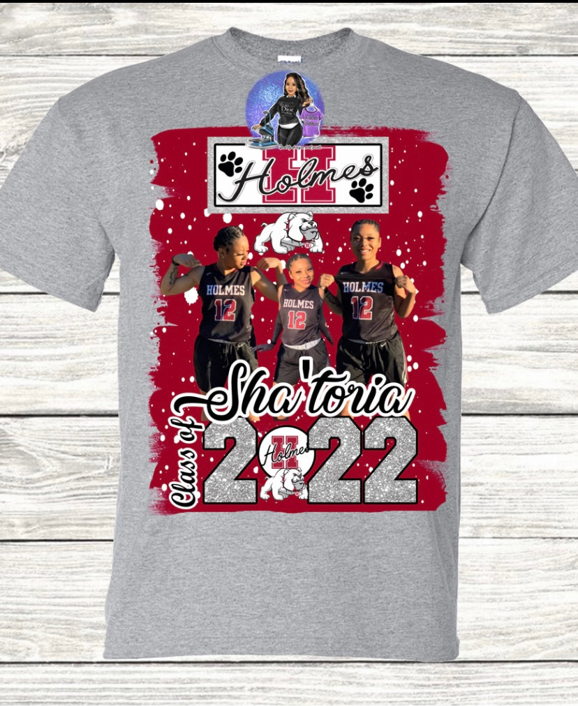 Custom Grad shirt (full front or center designs